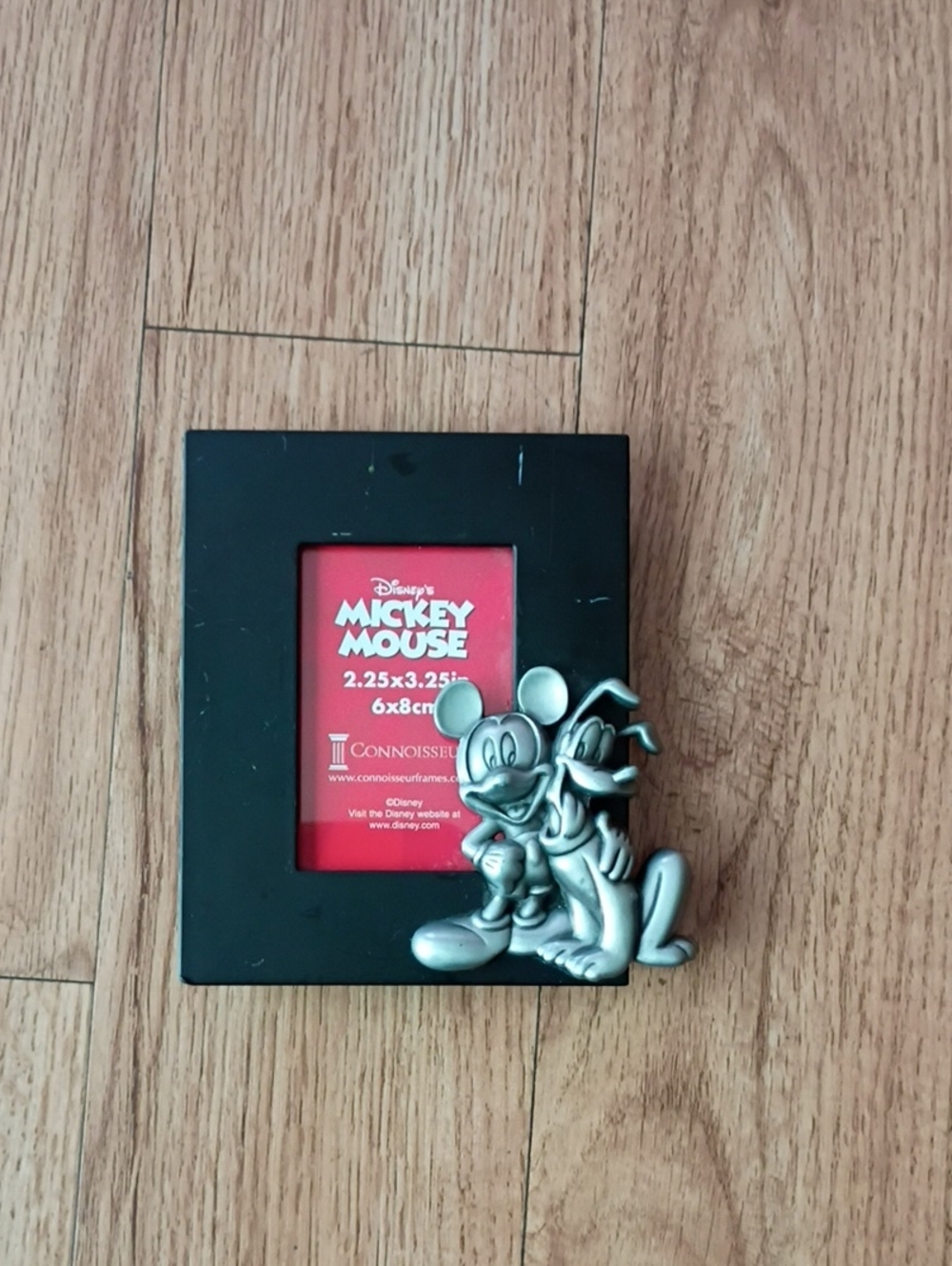 Disney Black Frame with Silver Mickey & Pluto Accent